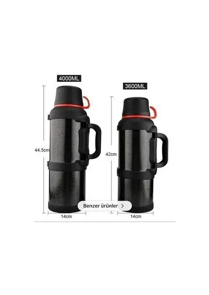 Aile Boy Termos 4 Litre — 48 Saat Yalıtımlı